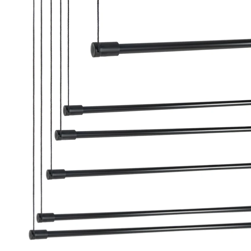 KADAX Suszarka sufitowa 6x160cm czarna AV160-P6St