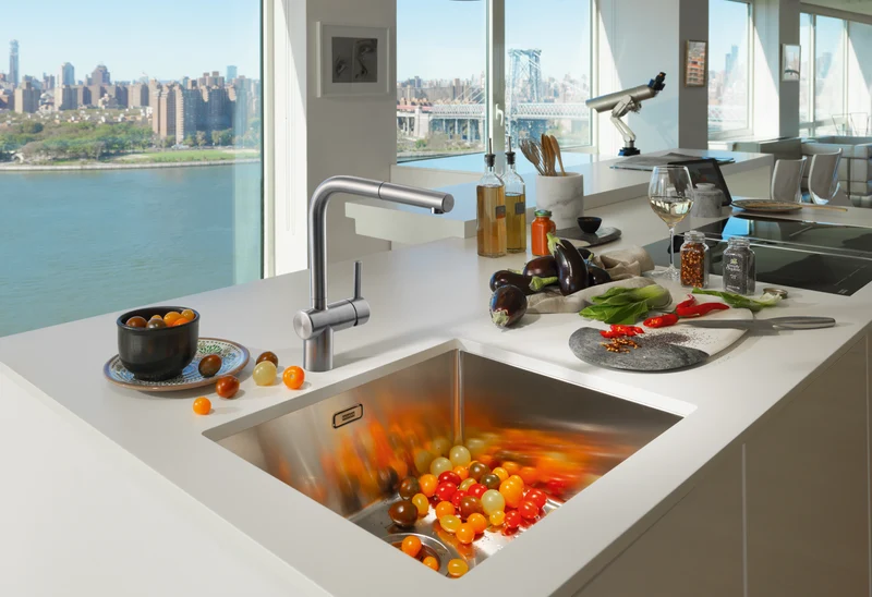 Franke Atlas Neo Pullout Tap, Stainless Steel