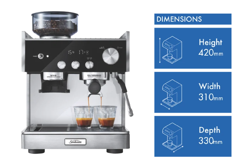 Sunbeam Origins Dual Espresso Coffee Machine