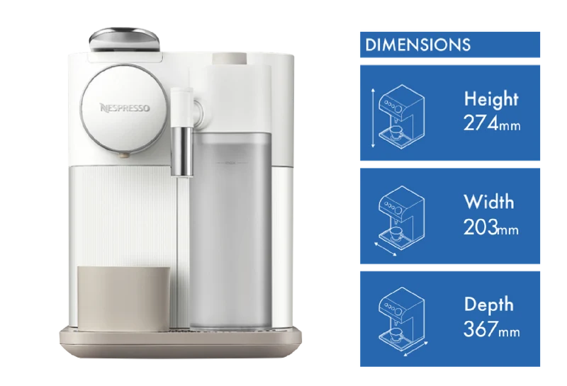 Nespresso Gran Lattisima Capsule Coffee Machine White