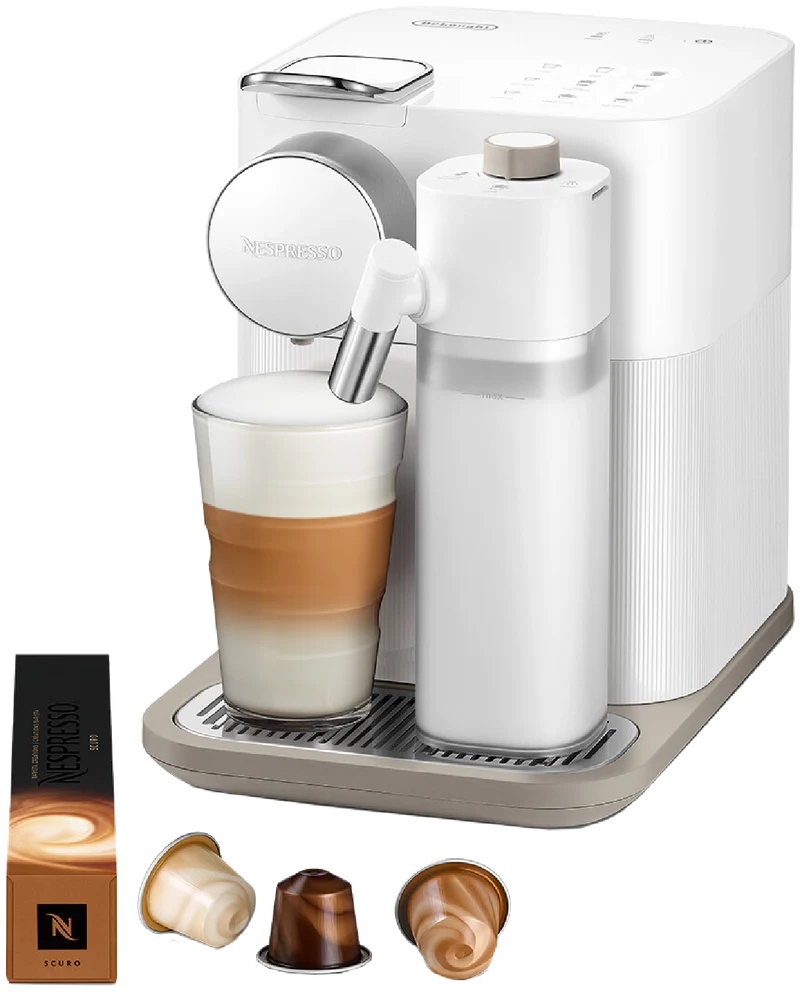 Nespresso Gran Lattisima Capsule Coffee Machine White