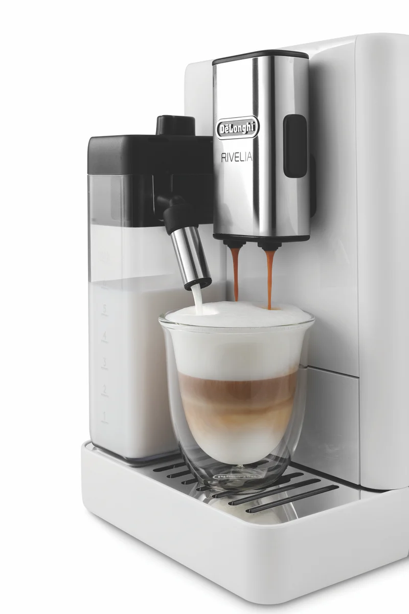 DeLonghi Rivelia Fully Automatic Coffee Machine White