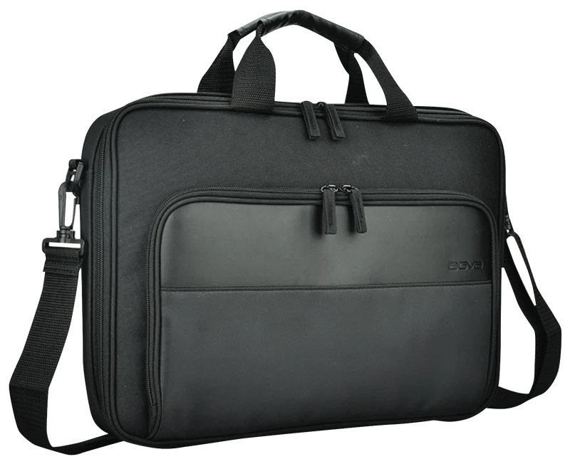 AGVA 15.6" Clamshell Laptop Briefcase - Black
