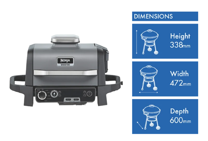 Ninja Woodfire Electric BBQ Grill and Smoker With Smart Probe