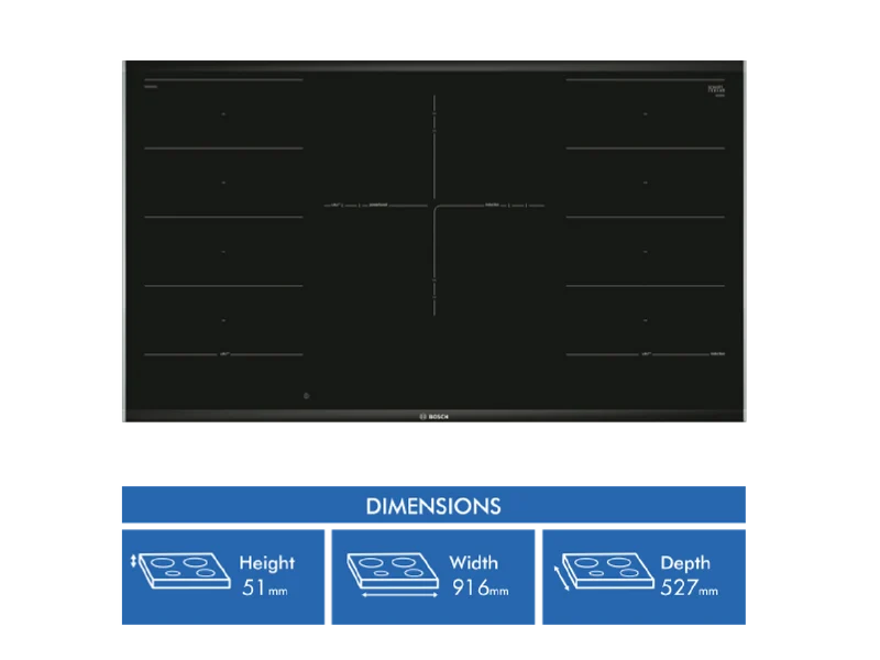 Bosch Series 8 90cm Induction Cooktop