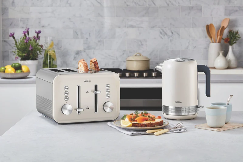 Sunbeam Simply Shine Toaster - Cream 4 Slice