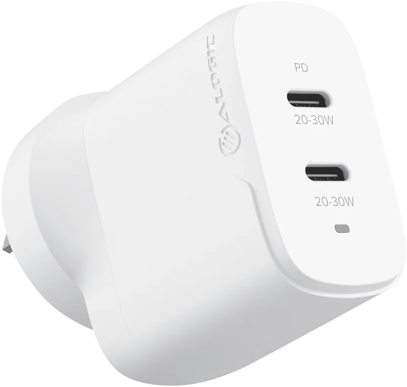 Alogic Rapid Power 40W GaN Charger USB-C + USB-C
