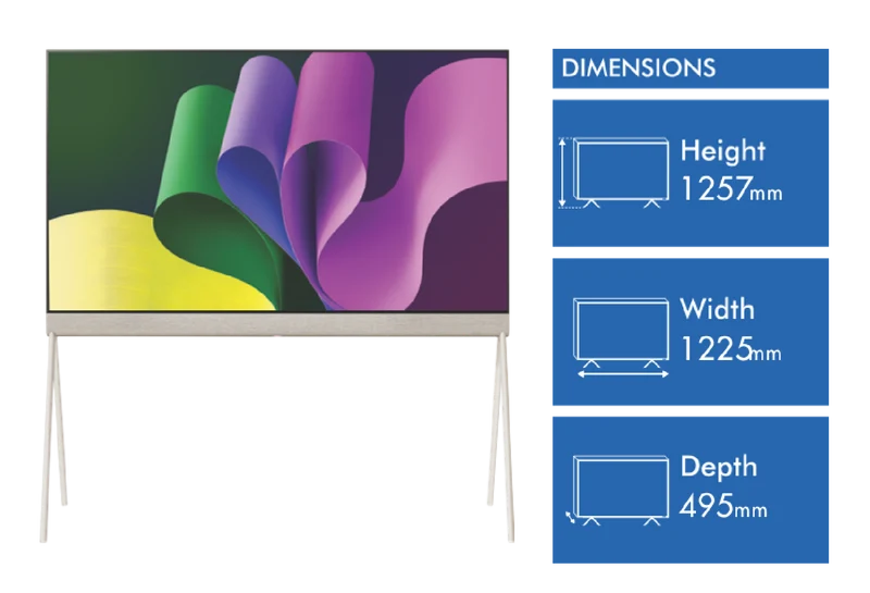 LG 55" OLED evo LX1T Pos 4K Smart TV 2024