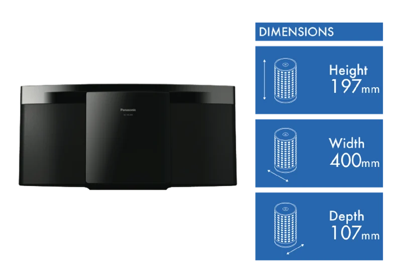 Panasonic Slim Design Micro System with Bluetooth