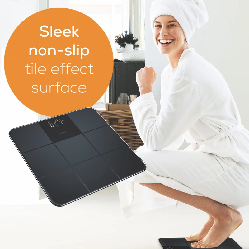 Beurer Digital Glass Scale - Matt/Gloss Black
