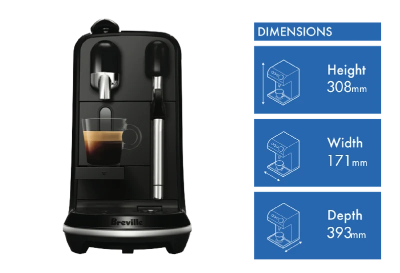 Nespresso Creatista Uno Capsule Coffee Machine Black