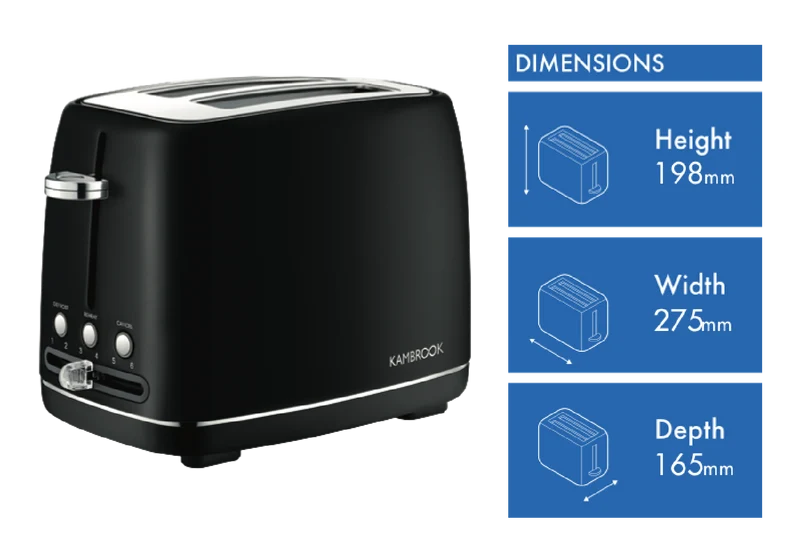 Kambrook Perfect Slice 2 Slice Toaster