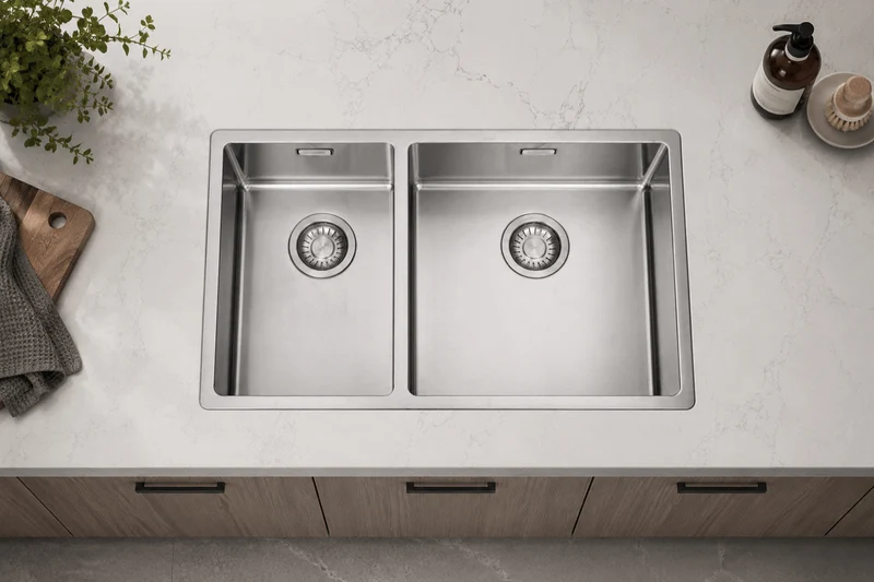 Franke Bolero 1 & 1/2 Bowl Sink, SBL, Stainless Steel