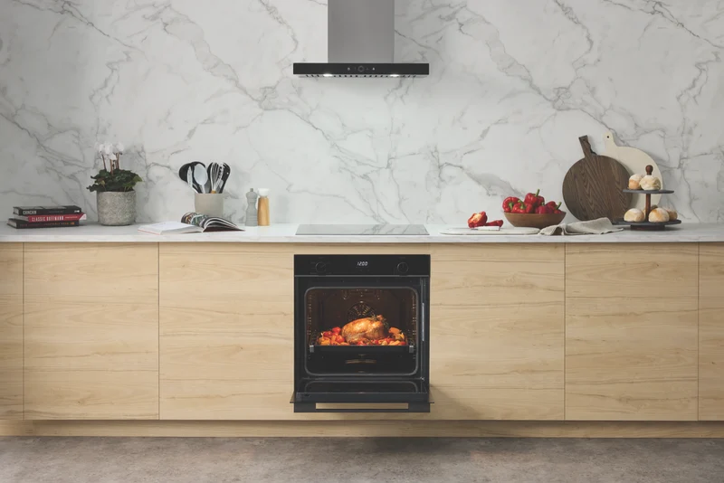 Technika 60cm 6 Function Electric Oven with Air Fry, Dark Stainless