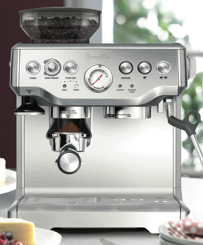 Breville The Barista Express Coffee Machine Brushed Stainless Steel