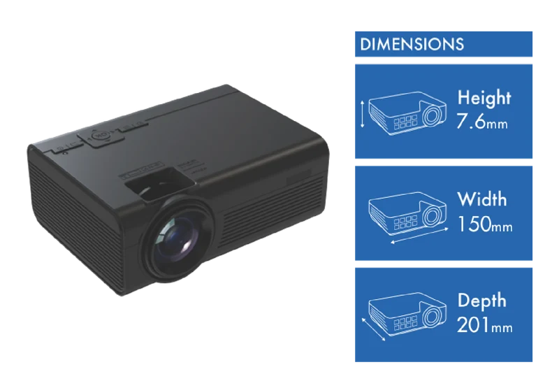 Laser HD LED Projector with Bluetooth 720P 2024