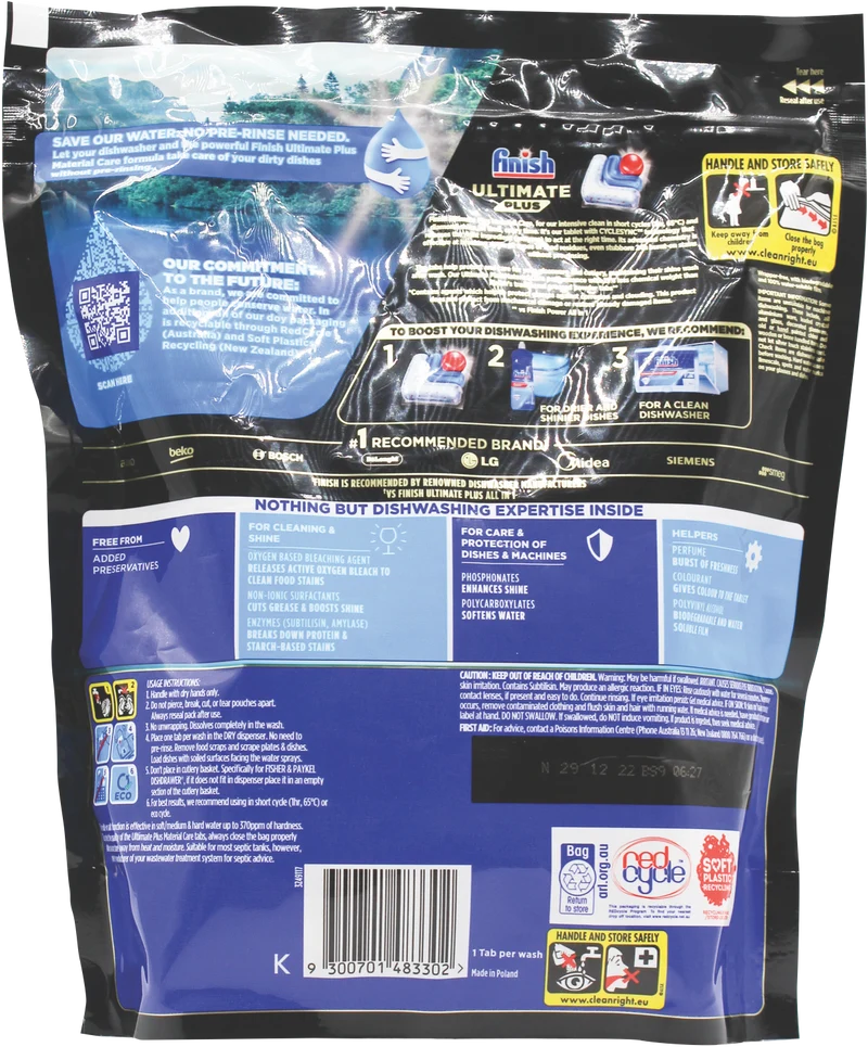 Finish Ultimate Plus Dishwasher Tablets 35PK