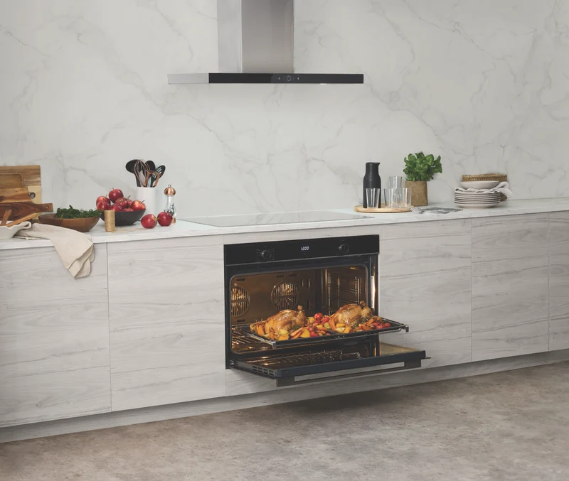 Technika 90cm 10 Function Electric Oven with Air Fry, Dark Stainless