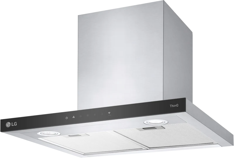 LG 60cm T-Shape Rangehood with ThinQ Auto, Stainless Steel