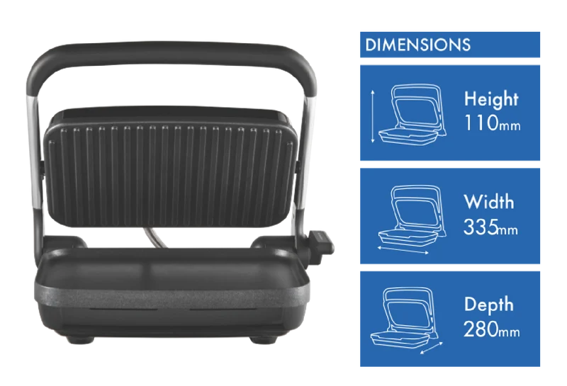 Sunbeam Cafe Style 2 Slice Sandwich Maker and Press