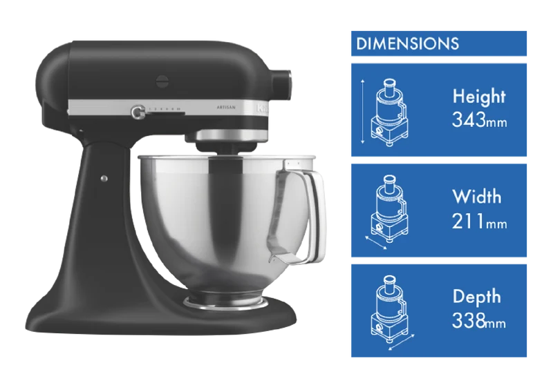 KitchenAid Artisian Stand Mixer Matt Black