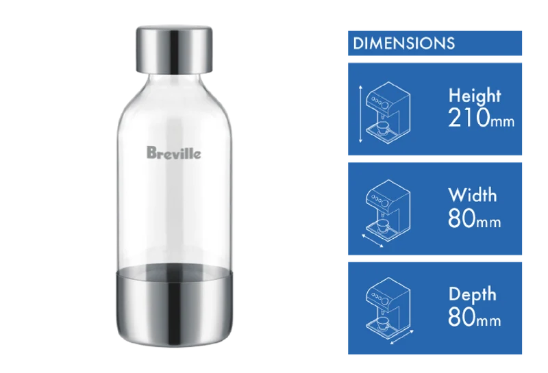 Breville The InFizz Bottle 0.6L 2 Pack