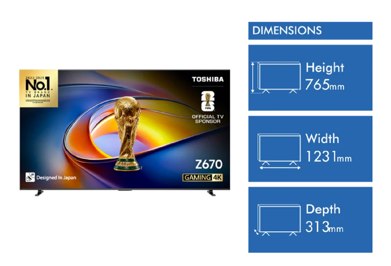 Toshiba 55" Z670MP 4K UHD Smart TV 23