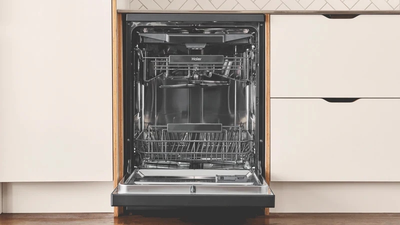 Haier 600 Series Built Under Dishwasher, Steam, Stainless Steel