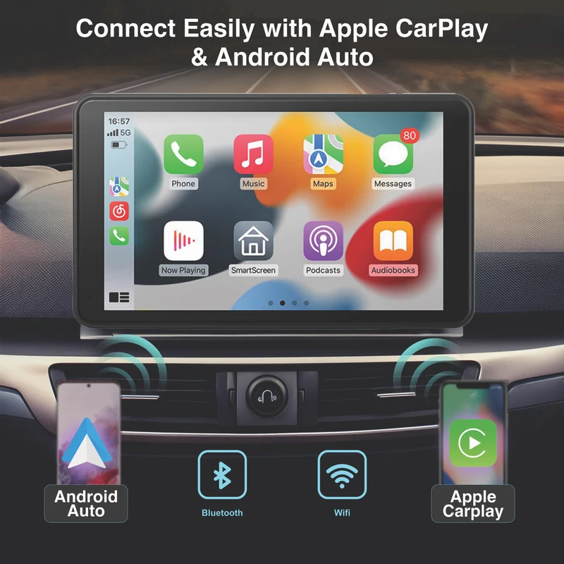 Laser 7inch Portable CarPlay Android Auto
