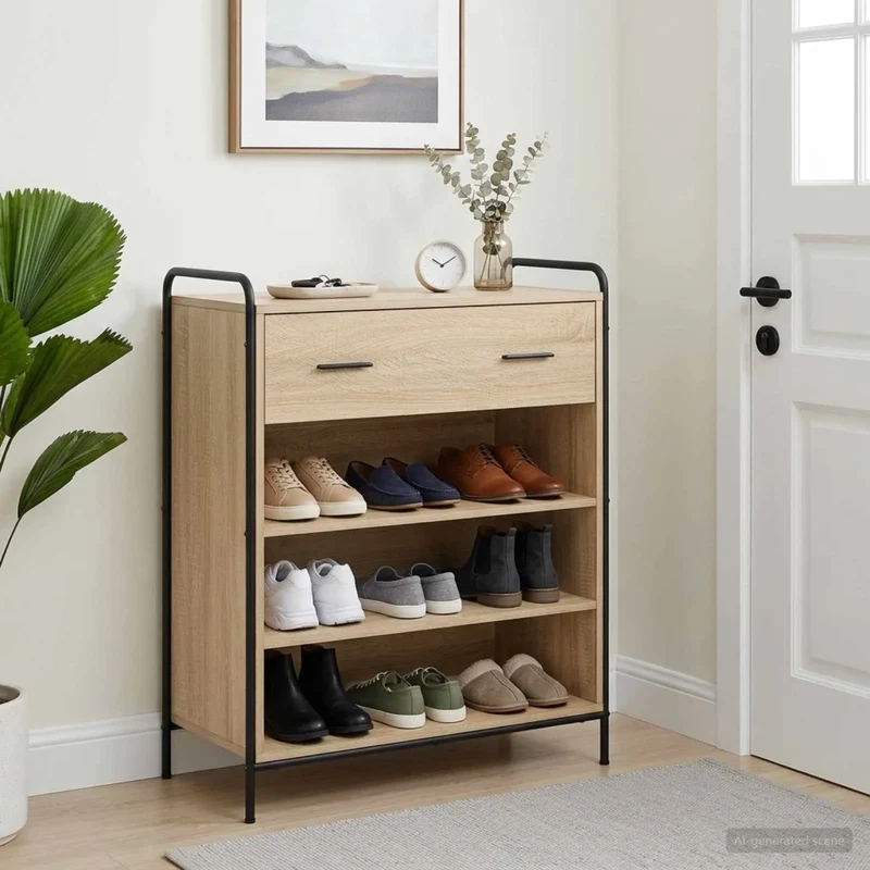 Mobile per scarpe 76 x 36,5 x 93 cm Legno ingegnerizzato 8013993