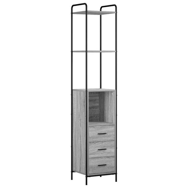 Mobile da Bagno Sonoma grigio 40 x 36 x 200,5 cm 8014043