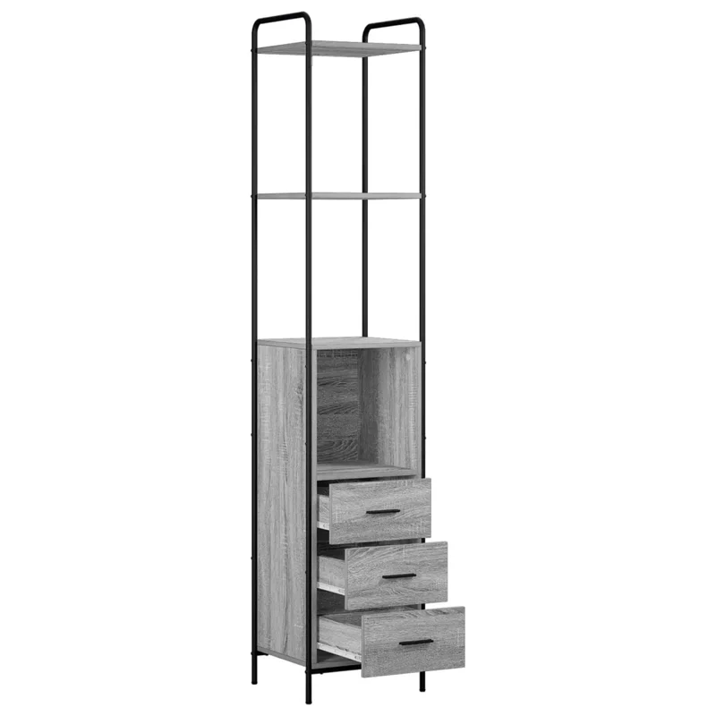 Mobile da Bagno Sonoma grigio 40 x 36 x 200,5 cm 8014043