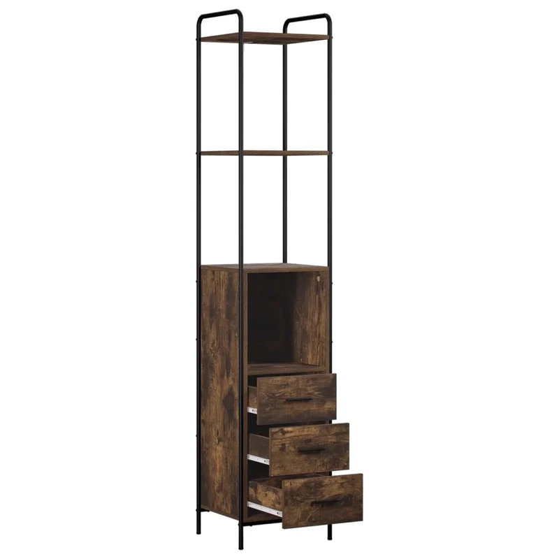 Mobile da Bagno Rovere Fumo 40 x 36 x 200,5 cm 8014042