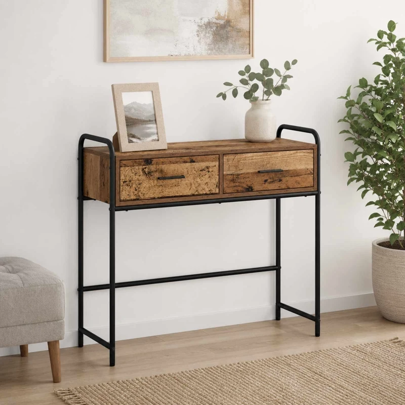 Tavolo consolle Legno antico 90 x 33 x 80,5 cm 8013978
