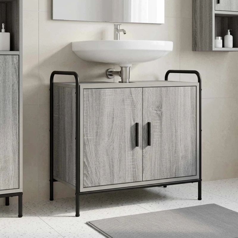 Mobile da Bagno Sonoma grigio 65,5 x 34 x 61 cm 8014061