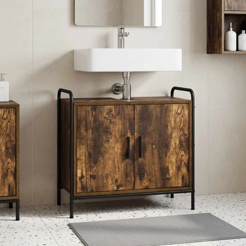 Mobile da Bagno Rovere Fumo 65,5 x 34 x 61 cm 8014060