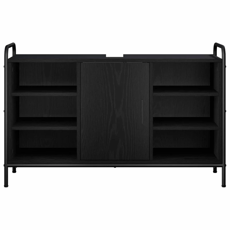 Mobile da Bagno Rovere Nero 95 x 34 x 61 cm 8014076
