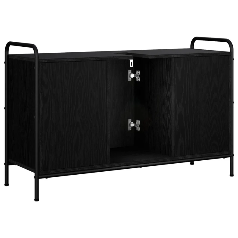 Mobile da Bagno Rovere Nero 95 x 34 x 61 cm 8014076