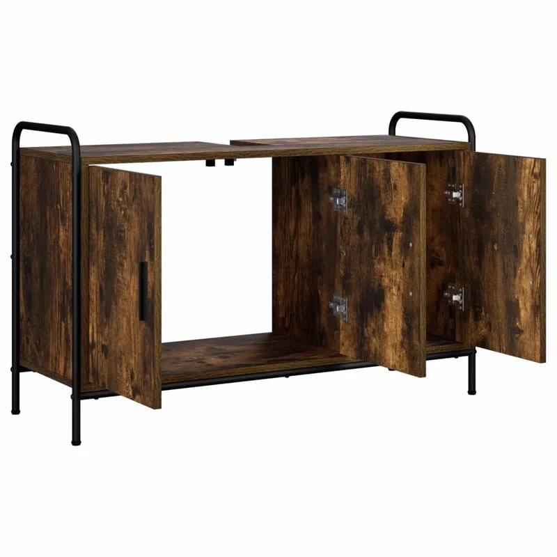 Mobile da Bagno Rovere Fumo 95 x 34 x 61 cm 8014066