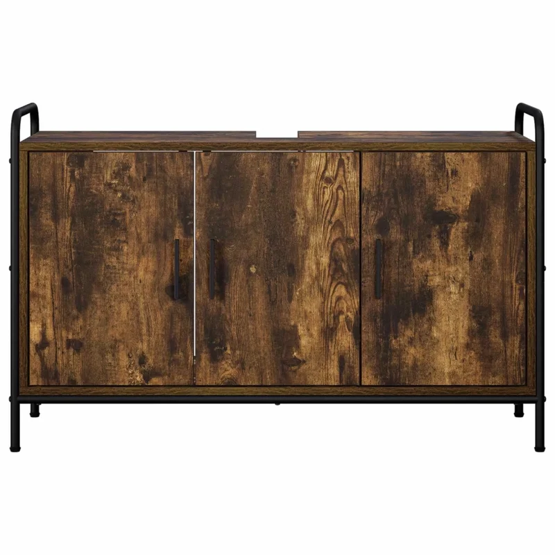 Mobile da Bagno Rovere Fumo 95 x 34 x 61 cm 8014066