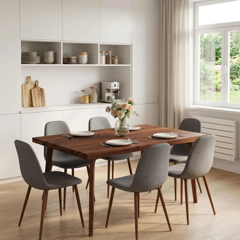 Piano del Tavolo Rettangolare 80 x 80 x 3,2 cm Quadrato 938635
