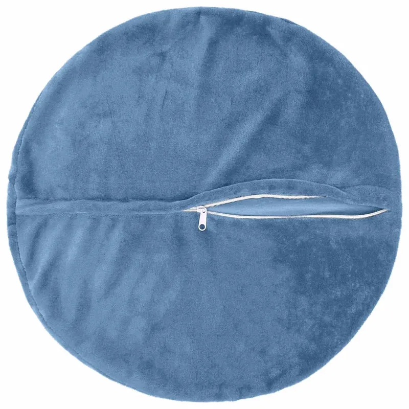 Federa 2 pcs HEERLEN Azzurro Ø 60 cm Flanella 923115