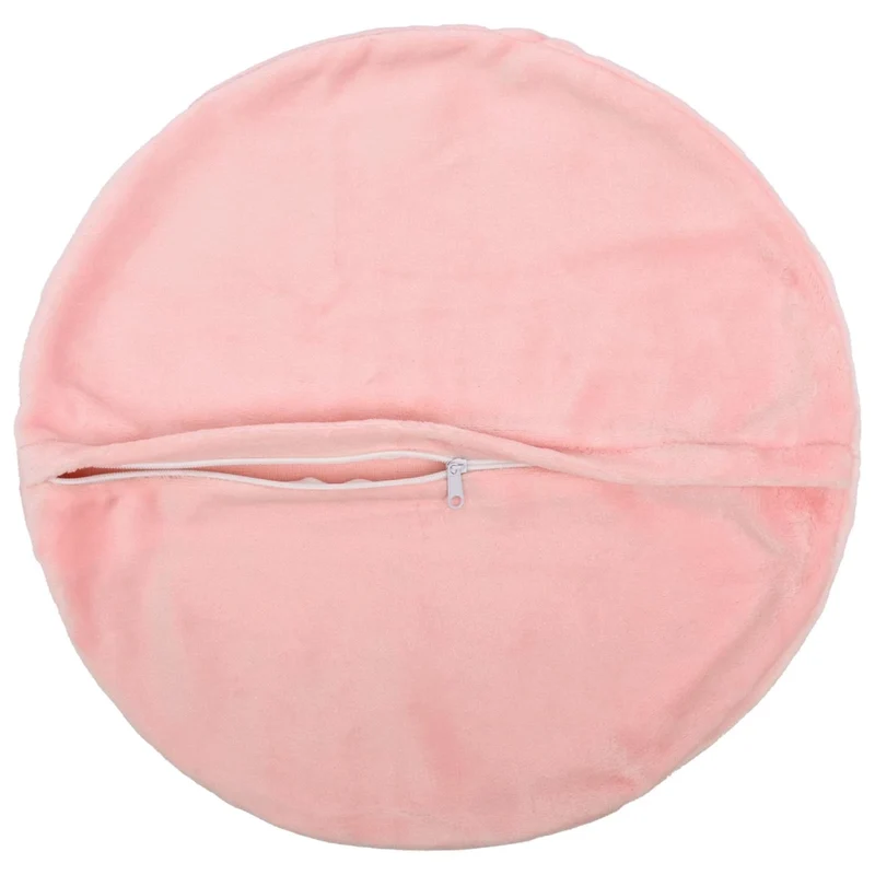 Federa 2 pcs HEERLEN Rosa Ø 60 cm Flanella 923109