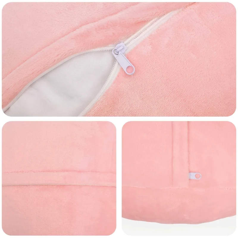 Federa 2 pcs HEERLEN Rosa Ø 60 cm Flanella 923109