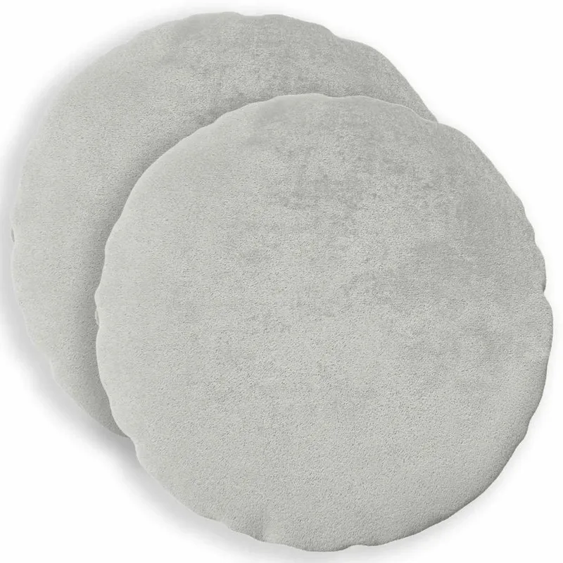 Federa 2 pcs HEERLEN Grigio Chiaro Ø 60 cm Flanella 923105