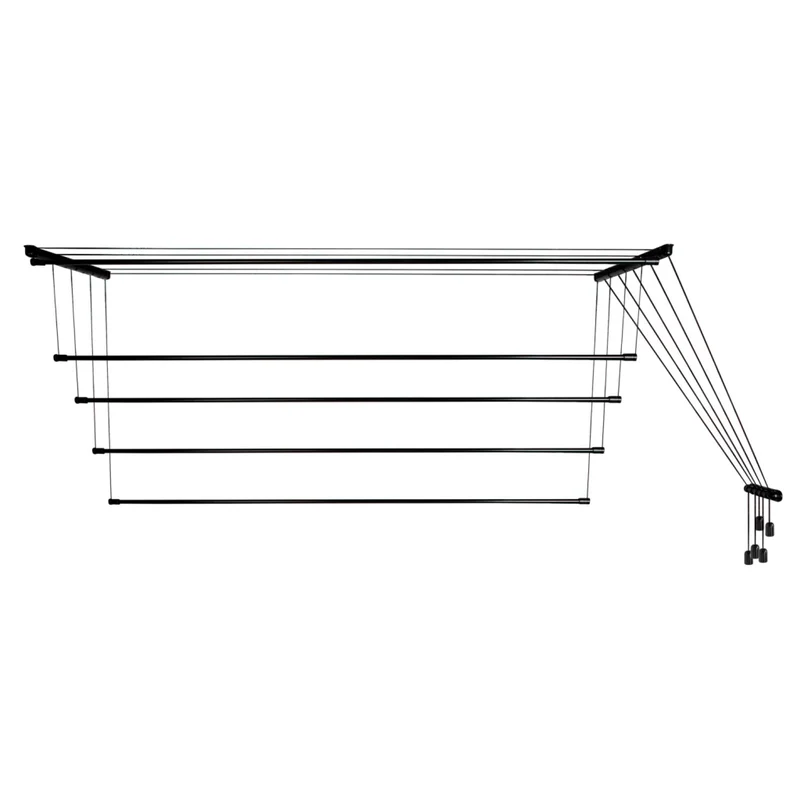 KADAX Suszarka sufitowa 5x180cm czarna AV180-P5St