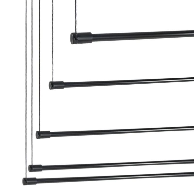 KADAX Suszarka sufitowa 5x180cm czarna AV180-P5St