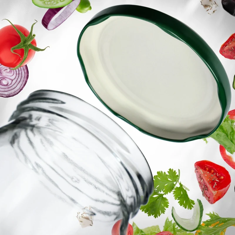 Tappi per barattoli KADAX, coperchi per barattoli, diametro 63, 10 pezzi, chiusura a 4 punti