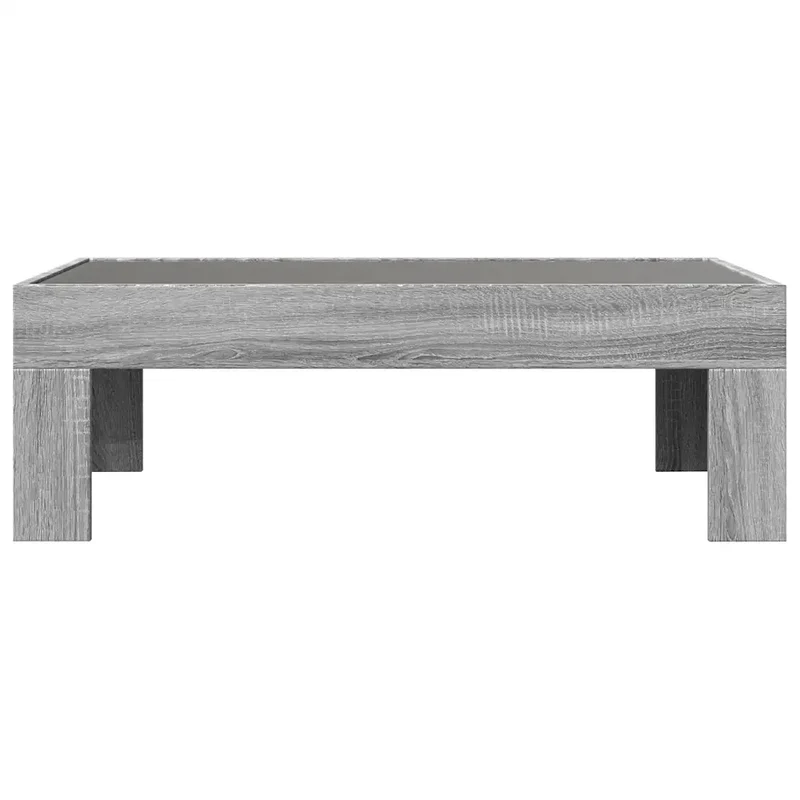 Tavolino da Salotto con LED Infinity Grigio Sonoma 90x50x30 cm 847621