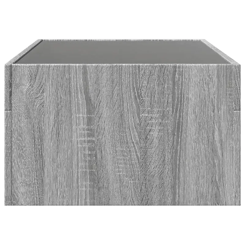 Tavolino da Salotto con LED Infinity Grigio Sonoma 90x50x30 cm 847621
